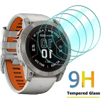 1-4Pcs 9H Tempered Glass For Garmin Fenix 6 6s 6x 7 7s 7x 7Pro 7sPro HD Clear Screen Protector Film For Garmin Fenix 8 47mm 43mm