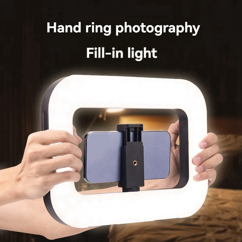 Dual Color Ring Light Handheld Photography Fill Light For Youtube Live Streaming And Photography