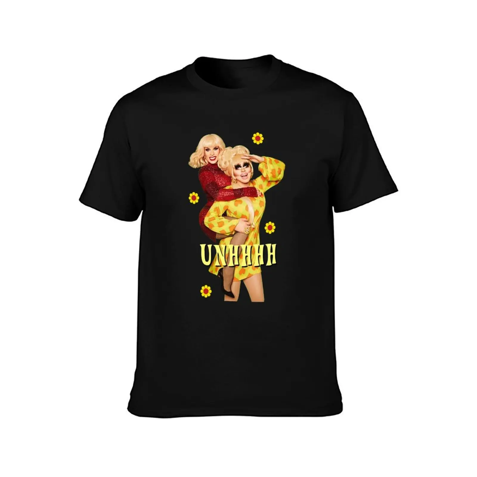 unhhhh _lt_3 T-Shirt, Summer Casual Cotton Tee, Oversized Streetwear Tops, Vintage Graphic Print, Loose Fit Short Sleeve
