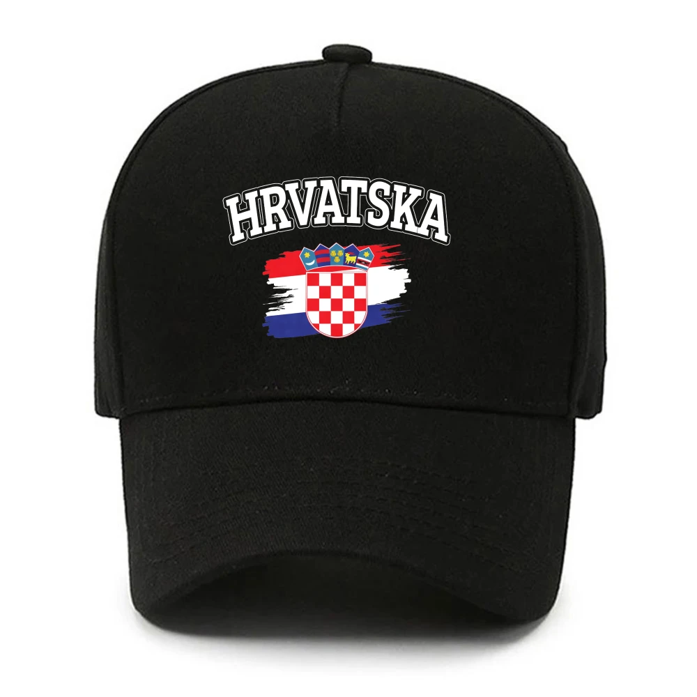 Croatia 2026 Round Crest Star Soccer Graphic Baseball Cap Men Women Soccer Fan Print Adjustable Sport Game Hat