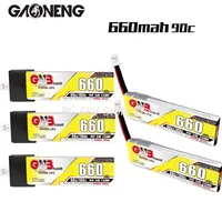 5/8Pcs Gaoneng GNB 1S MAX 90C/180C 660mAh 3.8V HV 4.35V Lipo Battery With PH2.0 Plug For Emax Tinyhawk King Kong Ldarc TINY7