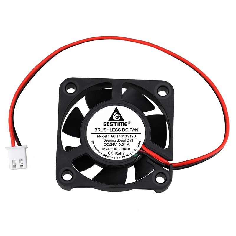 5 Piece Gdstime Smart Fan 24V 40x40x10mm 4cm Ball Bearing Small DC Cooling Fan 40mm x 10mm 4010 PC Case Cooler High Qulity