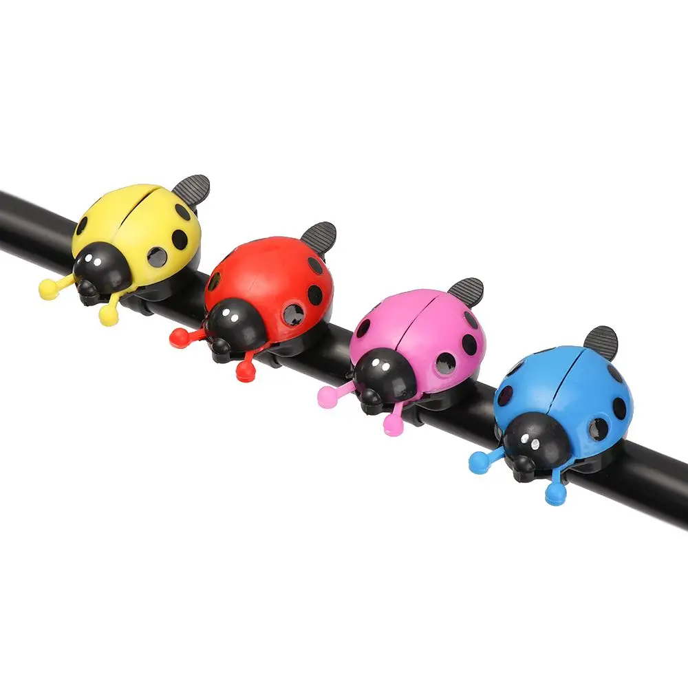 Plastic Cycling Accessories Safety Warning Kid Beetle Handlebar Lovely Ladybug Bicycle Bell Bike Alarm Ring