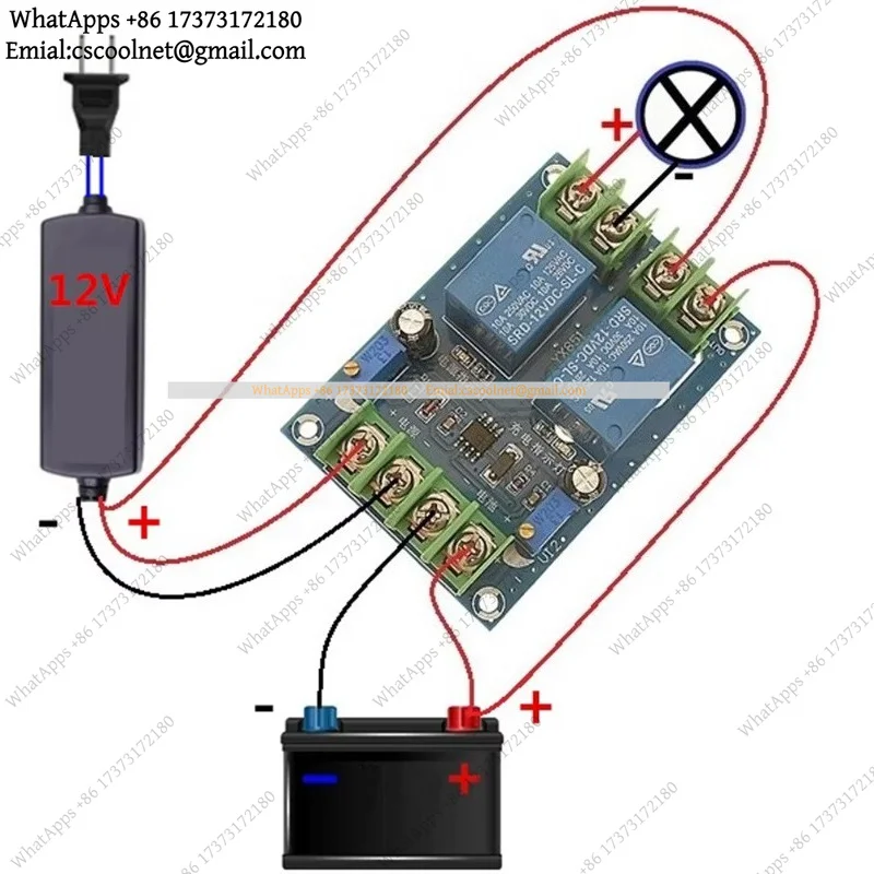 12V 10A automatic power failure transfer switch module battery backup charging control board UPS uninterruptible power supply