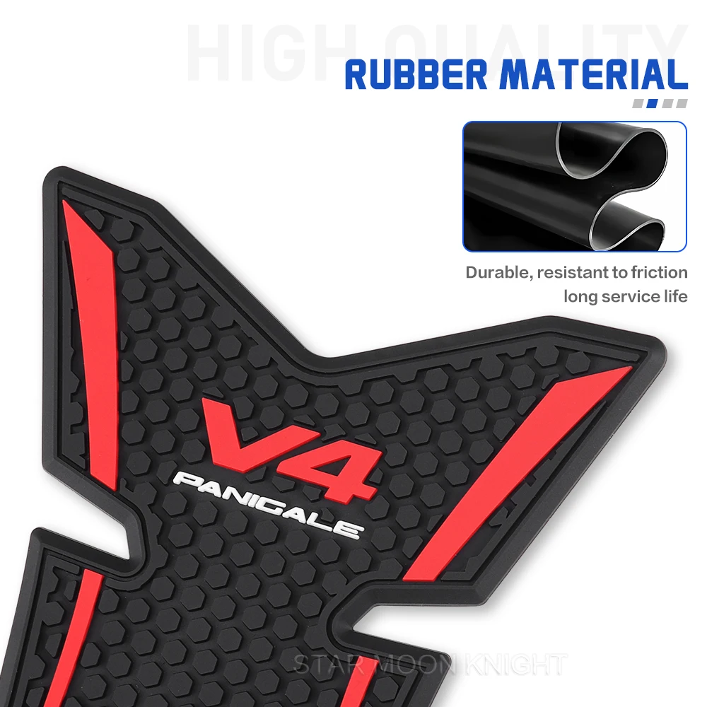 جديد لـ Ducati Panigale V4 Panigale V4S 2025 + قبضة خزان شارات جانبية للدراجات النارية ملحقات وسادة خزان مضادة للانزلاق