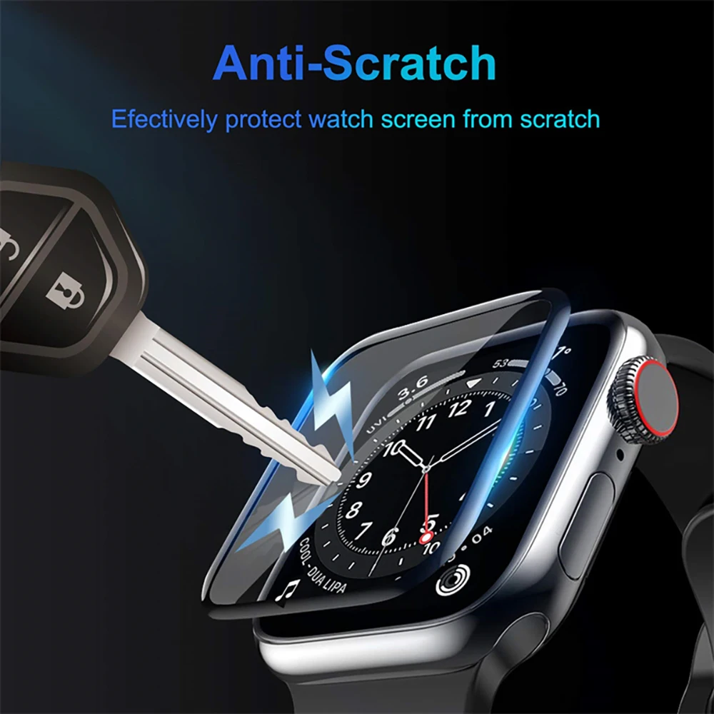 애플 워치용 보호대 필름, 3D 곡선 화면 보호기, iwatch 시리즈 9, 8, 7, SE, 6, 5, 4, 울트라 49mm, 44mm, 45mm, 40mm, 41mm, 42mm, 38mm