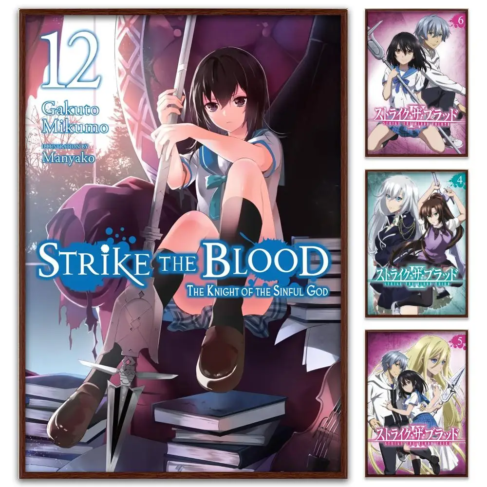 Anime S-Strike the Blood Poster Reteo Wall Art Aesthetic Room Decor Print Living Room Bedroom Home Decoration