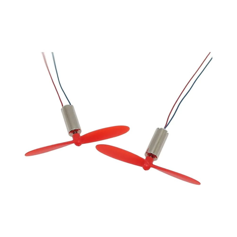 4PCS 7x16mm Hollow Cup Motor System for Small Scale Helicopter Fabrication with 46mm Propeller Matching and 3.7V Voltage