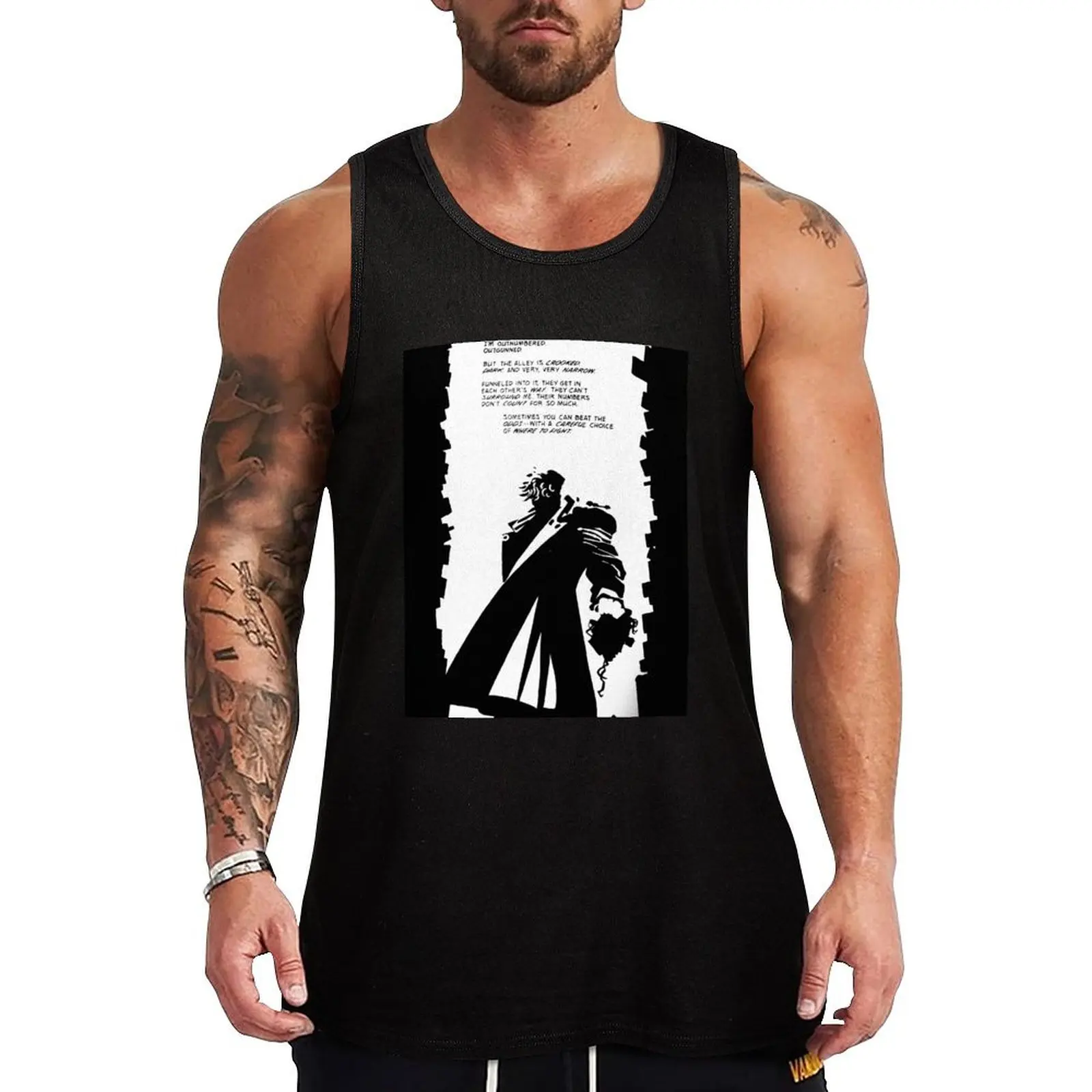 Sin City Dwight McCarthy makes a stand Tank Top Men's clothes Bodybuilding clothing man sports clothes for men Top summer