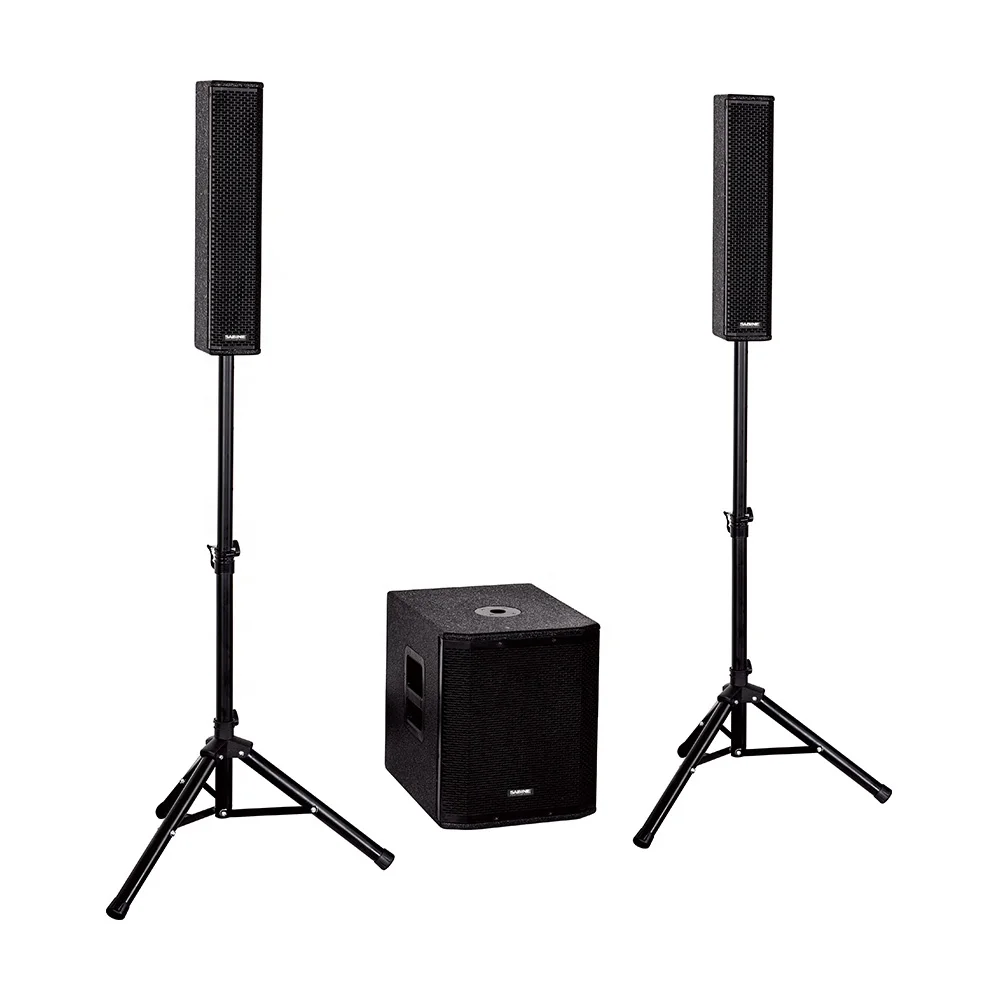 Sabine C100 Active Speaker Bundle Outdoor Indoor Powered Speaker Column System Portable Audio Sound Equipment Stage