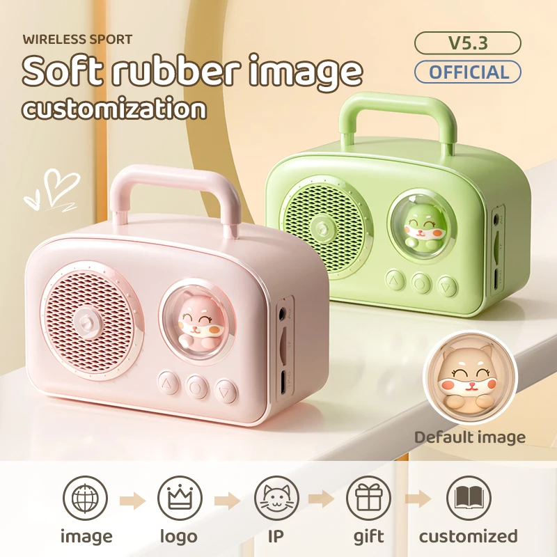 Mini Retro Bluetooth Speaker Space Capsule Atmosphere Lamp Music Player Sound Stereo Portable Decoration Sound Box - Image 4