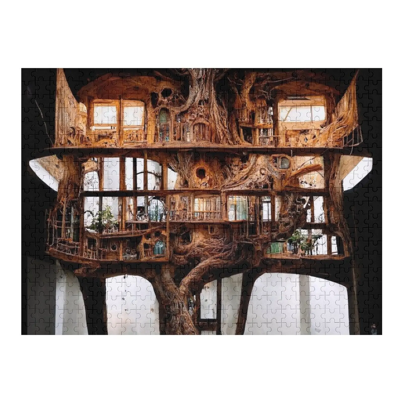 

Treehouse # 5 The One Hundred Year Build Jigsaw Puzzle Christmas Gifts Wooden Animal Puzzle