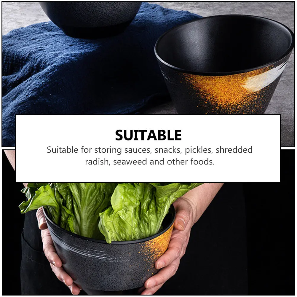 Tazón Creativo para Condimentos, Diseño de Boca Oblicua, Apilable, Impermeable, Antioxidante, para Salsas, Lechuga, Ensaladas, Verduras, Encurtidos, Algas Marinas