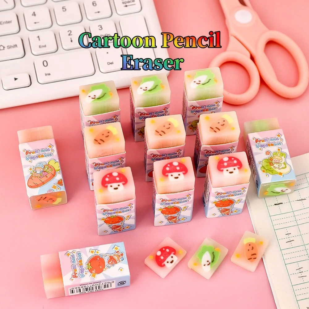 

Efficient Low-Dust Pencil Erasers Cute Layered Vegetable Shapes for No-Smudge Cleaning Essential School Tool Teacher's Prize