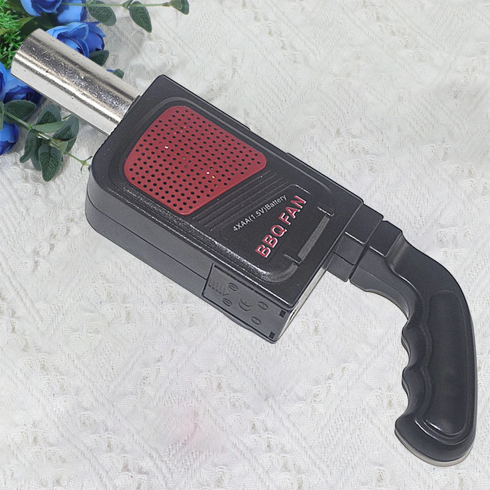 

Electric BBQ Fan Handheld Air Blower Manual Barbecue Cooking Tool Small Wind Force Sparks Outdoor Picnic Fireplace