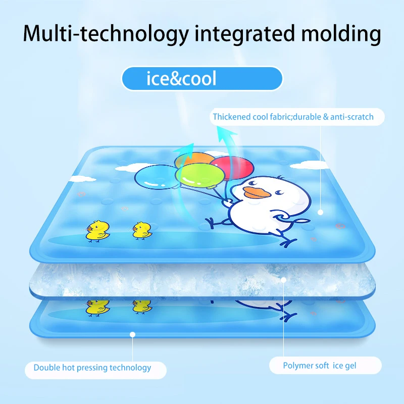 Pet Gel Ice Pad Refreshing Blanket Pvc Soft Cat Ice Carpet Waterproof Dogs Mat Cold Mattress Cool Cast Cushion Puppy Accessories