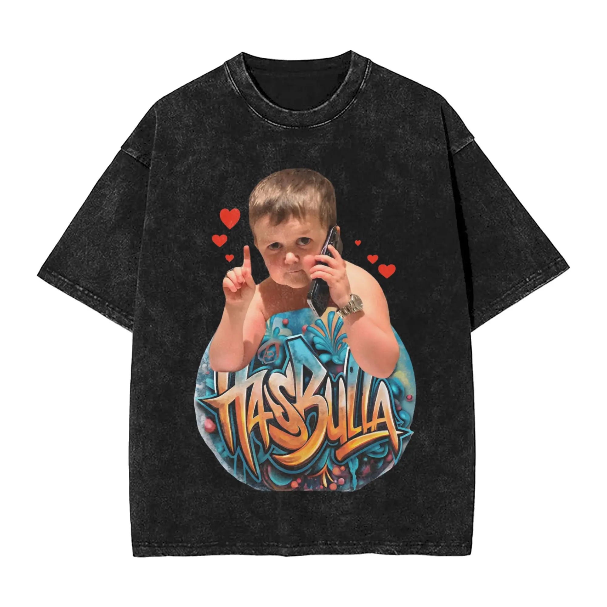 

Hasbullas Magomedov Washed T-Shirt Mens Money Talks Streetwear Casual T-Shirts Summer O Neck Novelty T Print Plus Size Clothes