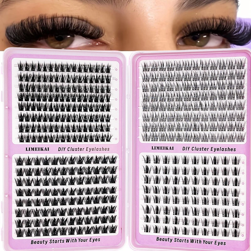 400 Stück C-Curl 3D Faux Mink Wimpernbuch, Flauschige Weiche Kurze Einzelwimpern, Große Kapazität für DIY-Wimpernverlängerungen – Detail 4