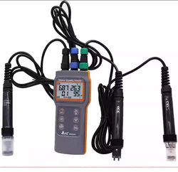 AZ86031 Multifunctionaloxygen detectorCombo Water Quality Testertemperatu-pH/COND./SALT/TDS/DO Complimentary charging set/pen