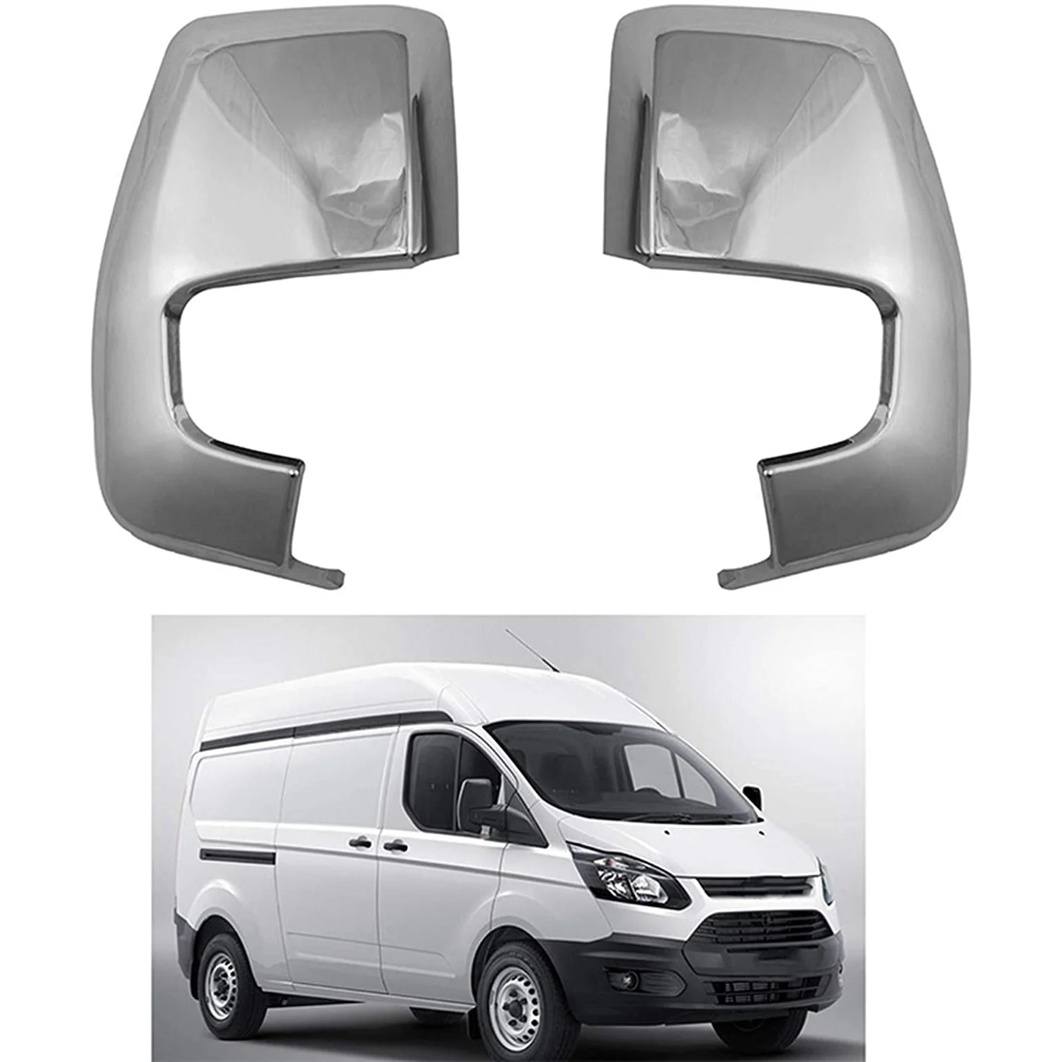 for ford Transit 2017+ Car Side Door Rearview Mirror Protect Frame Cover Trim for ford Tourneo Custom 2016+ Accessories