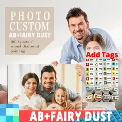 Fairy Dust Diamond Painting Custom Kits Photo Full Square Round Drill DIY 5D AB Mosaic Personalise Rhinestones Embroidery Gift