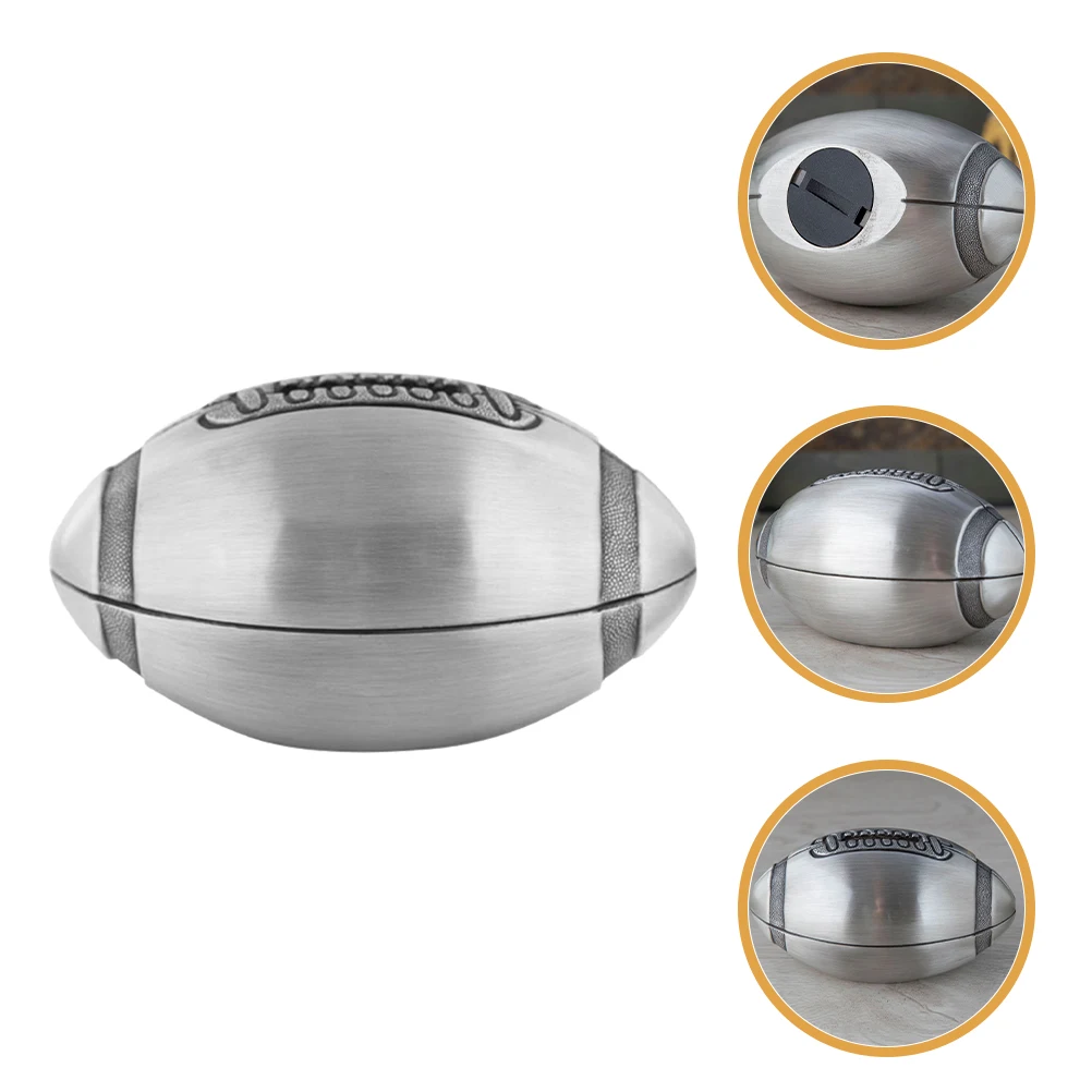 

Ball Shape Piggy Decorative Home Kids Adults Saving Coin Money Bank Rugby Coin Pot Design Large Capacity Money Saving