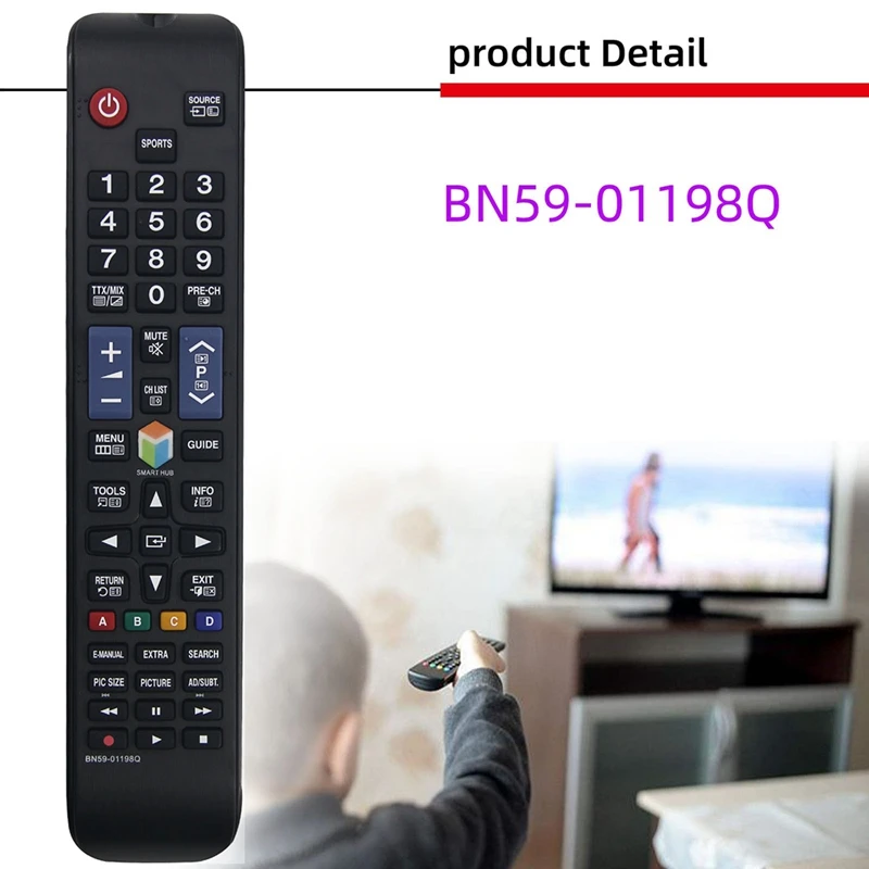 BN59-01198Q Replace Remote For Samsung Smart TV UE40JU6445K UE55JU6445K T32E390SX