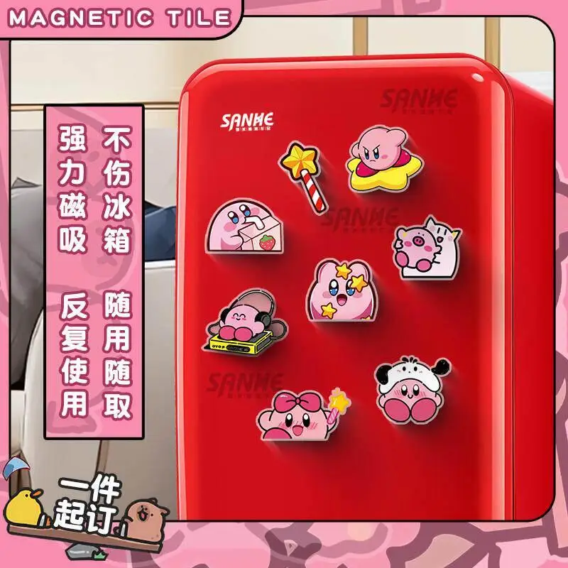 Cute Chibi Kirby Irregular Acrylic Fridge Magnet Magnetic Pegboard Decoration Collection Decor Accessories Exquisite Gifts view 2