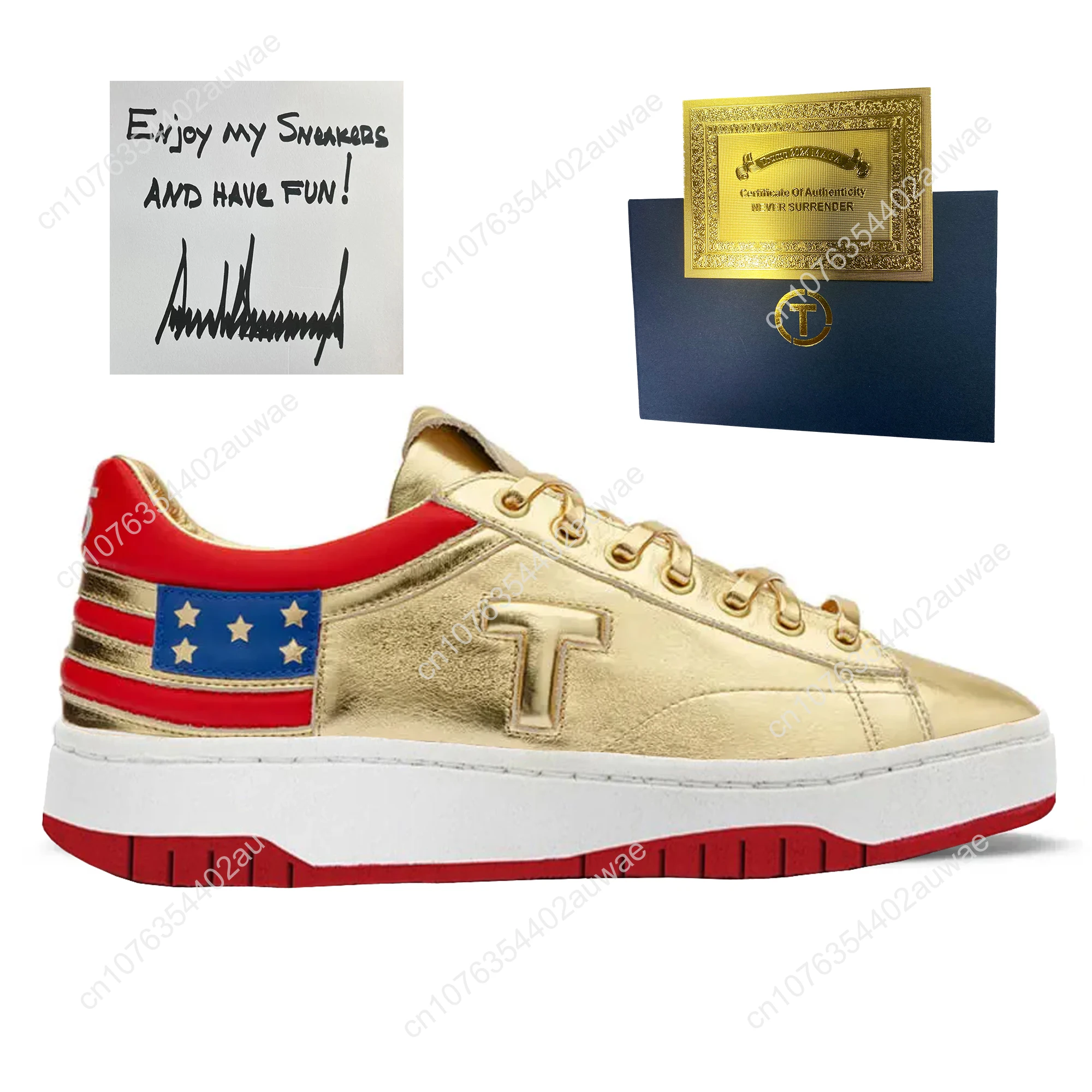 MAGA Trump 2024 Sneakers Schieten Maakt Me Sterker 45 47 Nooit Overgave Schoenen Basketbal Heren Dames Casual Laarzen Road Schoen