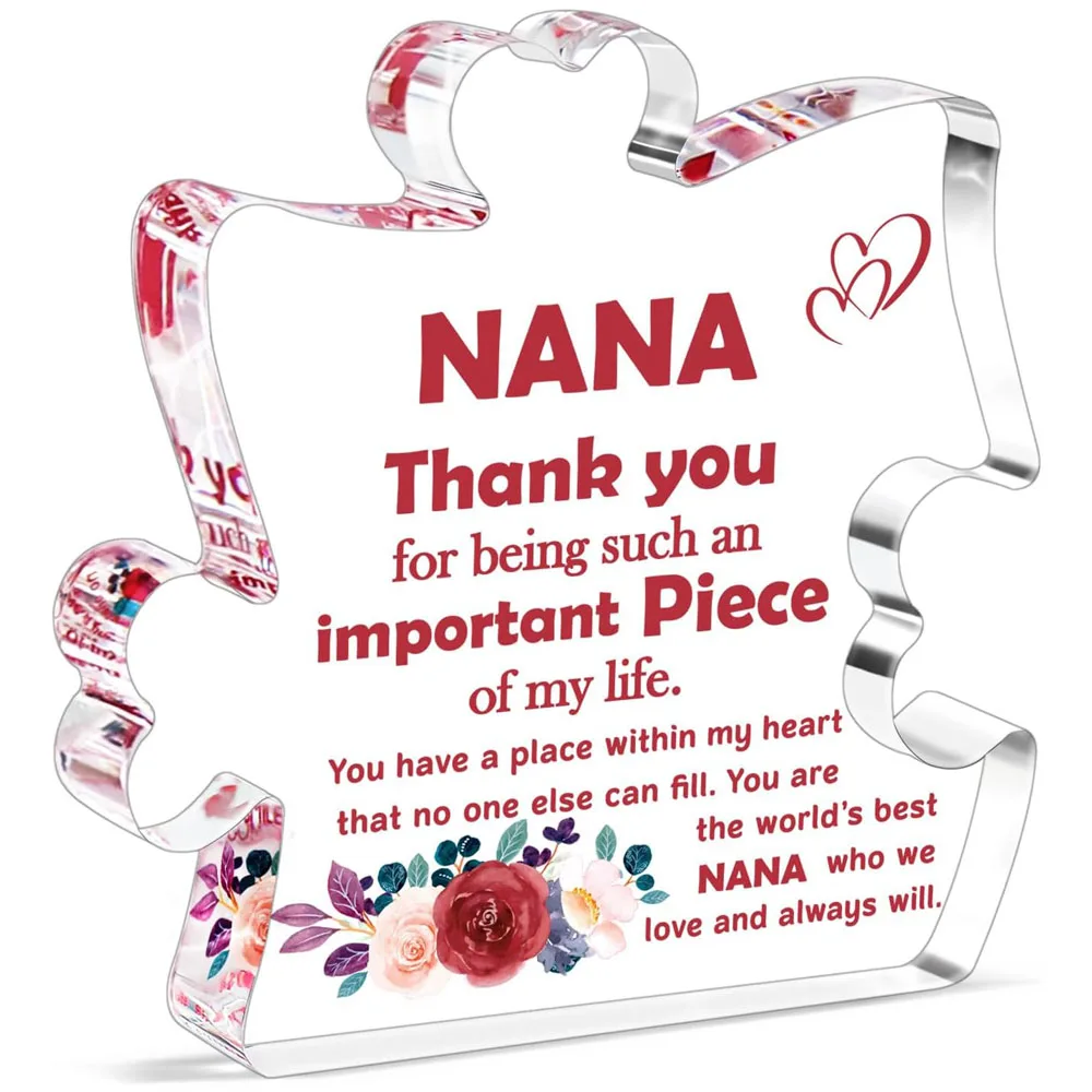 1pc Acrylic Decorative Sign/Plaque, Gift For Grandma, Mom, Birthday, Mother's Day, Thanksgiving - Thank You Mom Birthday Gifts
