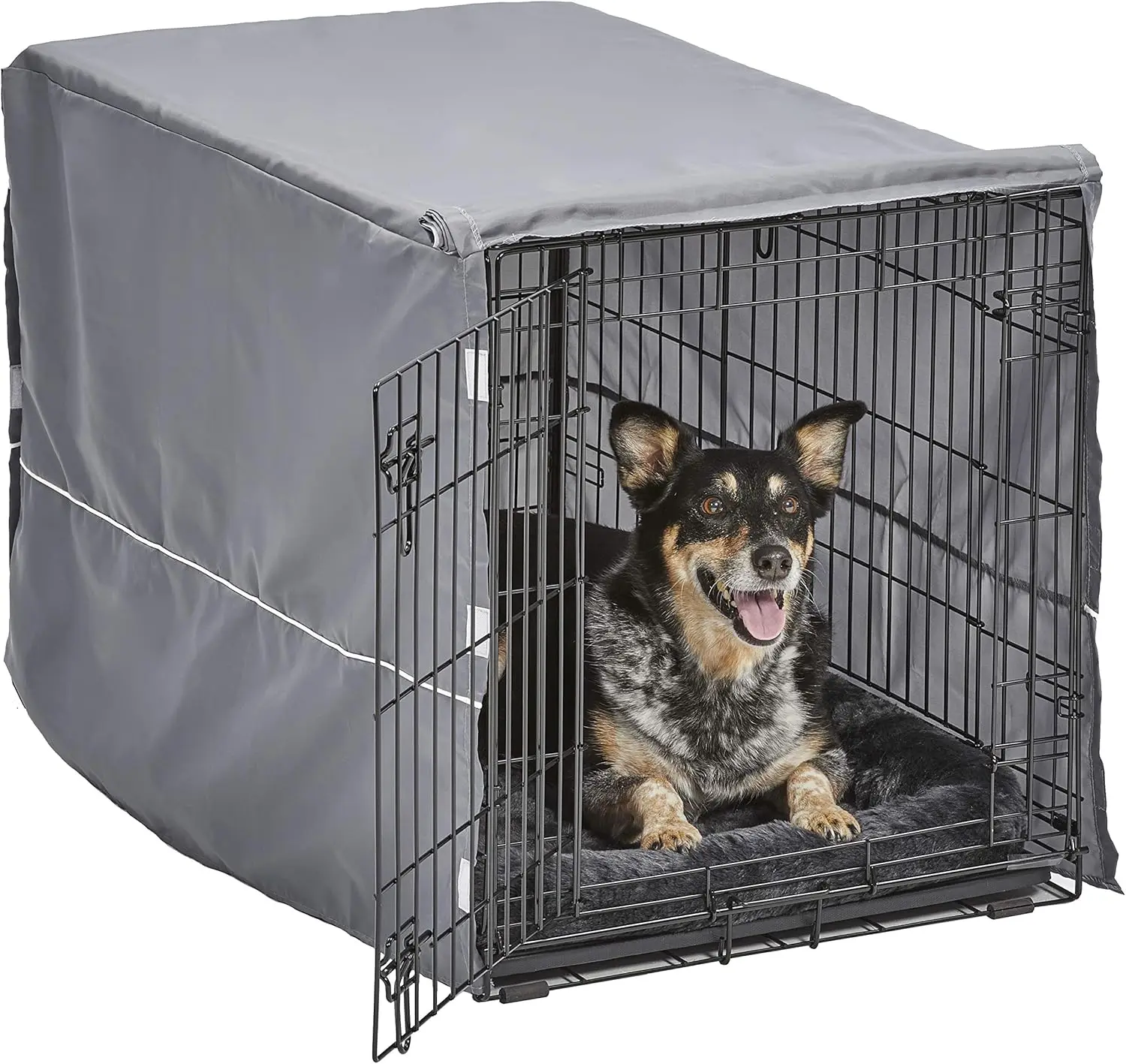 

Double Door 36-inch Dog Crate Kit with Bed and Cover for Medium to Large Breeds