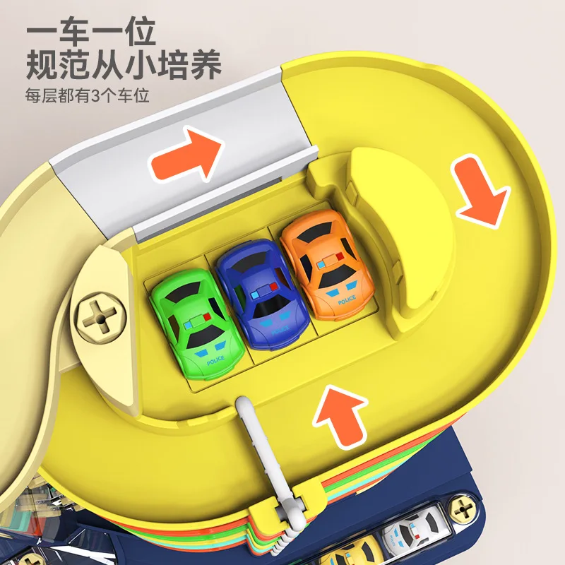 เด็กของเล่นลานจอดรถไฟ อาคารรถหลายระดับ ผจญภัย และปริศนา