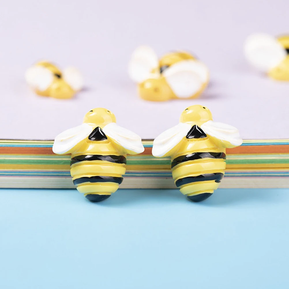 50 Uds. De fundas de teléfono, accesorios DIY, Mini dijes de resina de abeja para manualidades, marcos de fotos, decoraciones, tocado, funda de teléfono