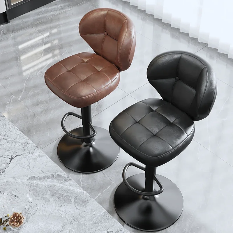 

luxury Minimalistic Bar Chairs Nordic Modern Nordic Designer Bar Chairs Swivel Design taburetes para barra de cocina Furniture