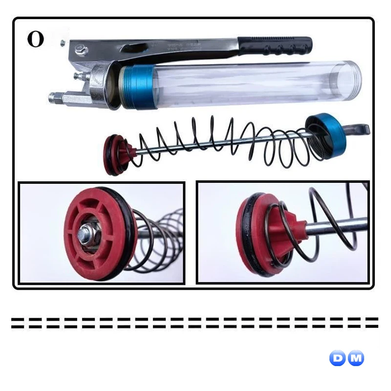 Transparent Barrel General Accessories for Manual Butter Guns, Cup Type O for Oil Seals with An Inner Diameter of 53-54MM Rubber