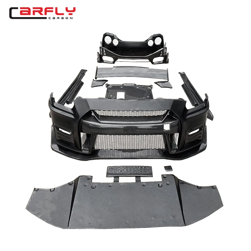 لنيسان GTR R35 2008-2018 طقم هيكل من ألياف الكربون مخصص الأكثر مبيعًا