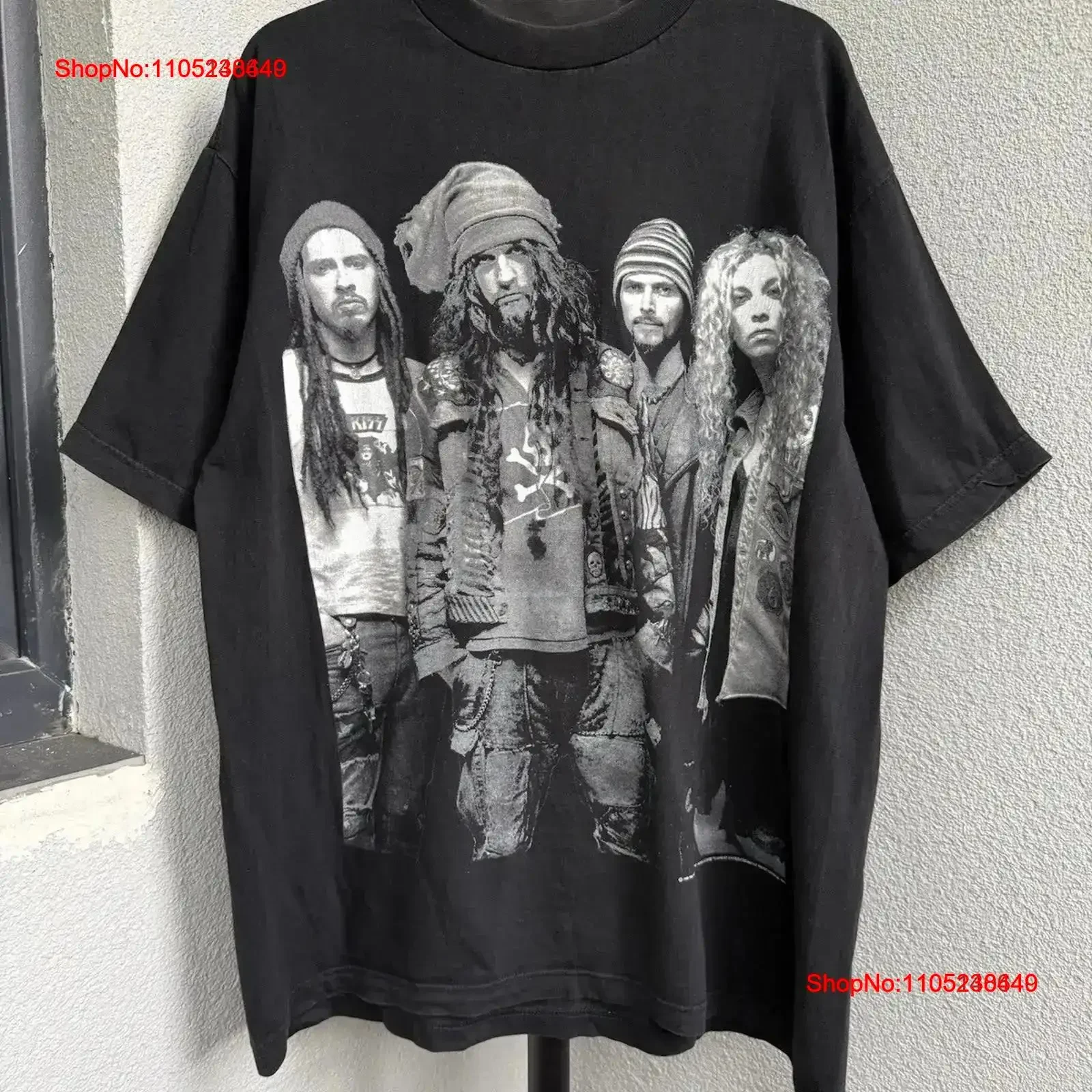 Vintage 1995 White Zombie Astro Creep Rock Band T shirt Washed streetwear Stretched Stylish designer clothes vintage Washed