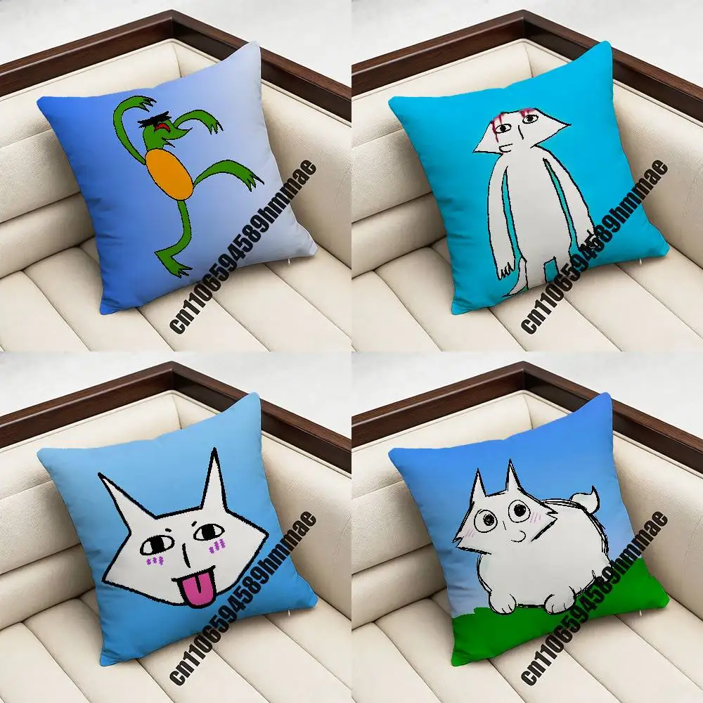 

For H-House Of Puso Bayani Throw Pillow Case Sham 45x45cm 40x40cm Square Car Pillowcase Pad Cushion Cover