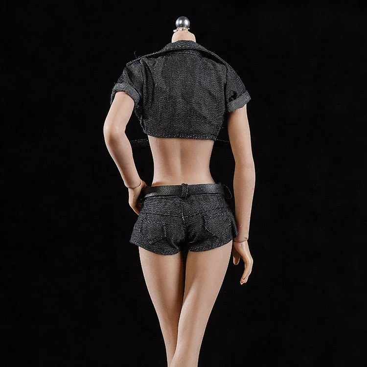 Weibliches Soldat 1/6 Maßstab cooles Anzug hemd mit Hot pants Modell für 12in ph Jiaoul Puppe Action figur Spielzeug