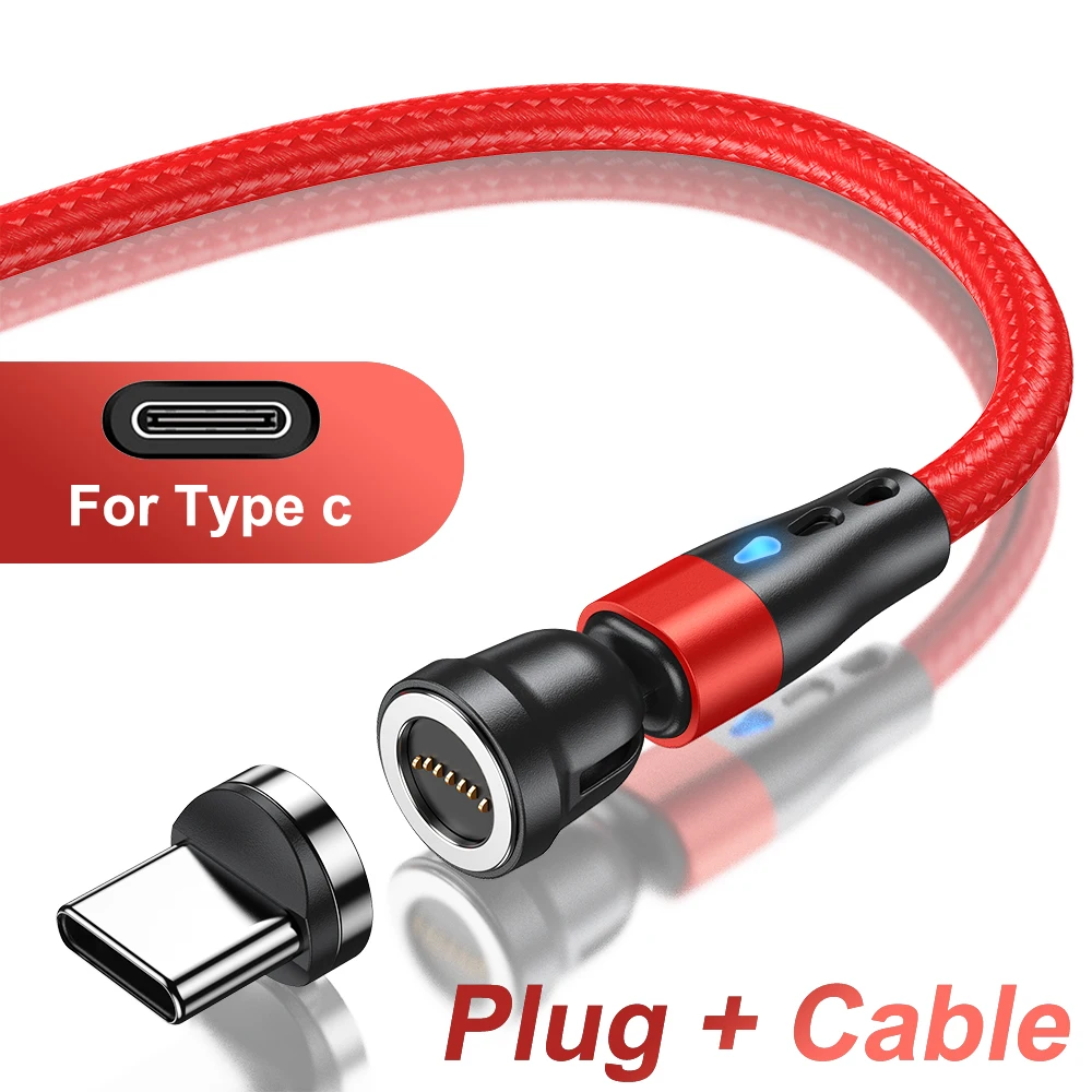 AUFU 7Pin 5A Magnetische Typ C Kabel Für Xiaomi POCO Redmi Magnet Schnelle Lade Draht Für iPhone iPad Samsung Micro USB Daten kabel