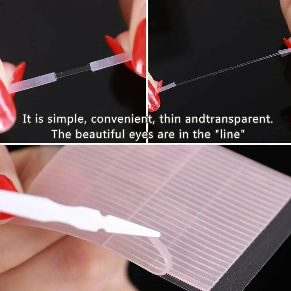 52 ชิ้นสองด้าน Super ยืดที่มองไม่เห็นเทปตาสองชั้นแต่งหน้าเครื่องมือ Big Eyes สติกเกอร์เปลือกตา