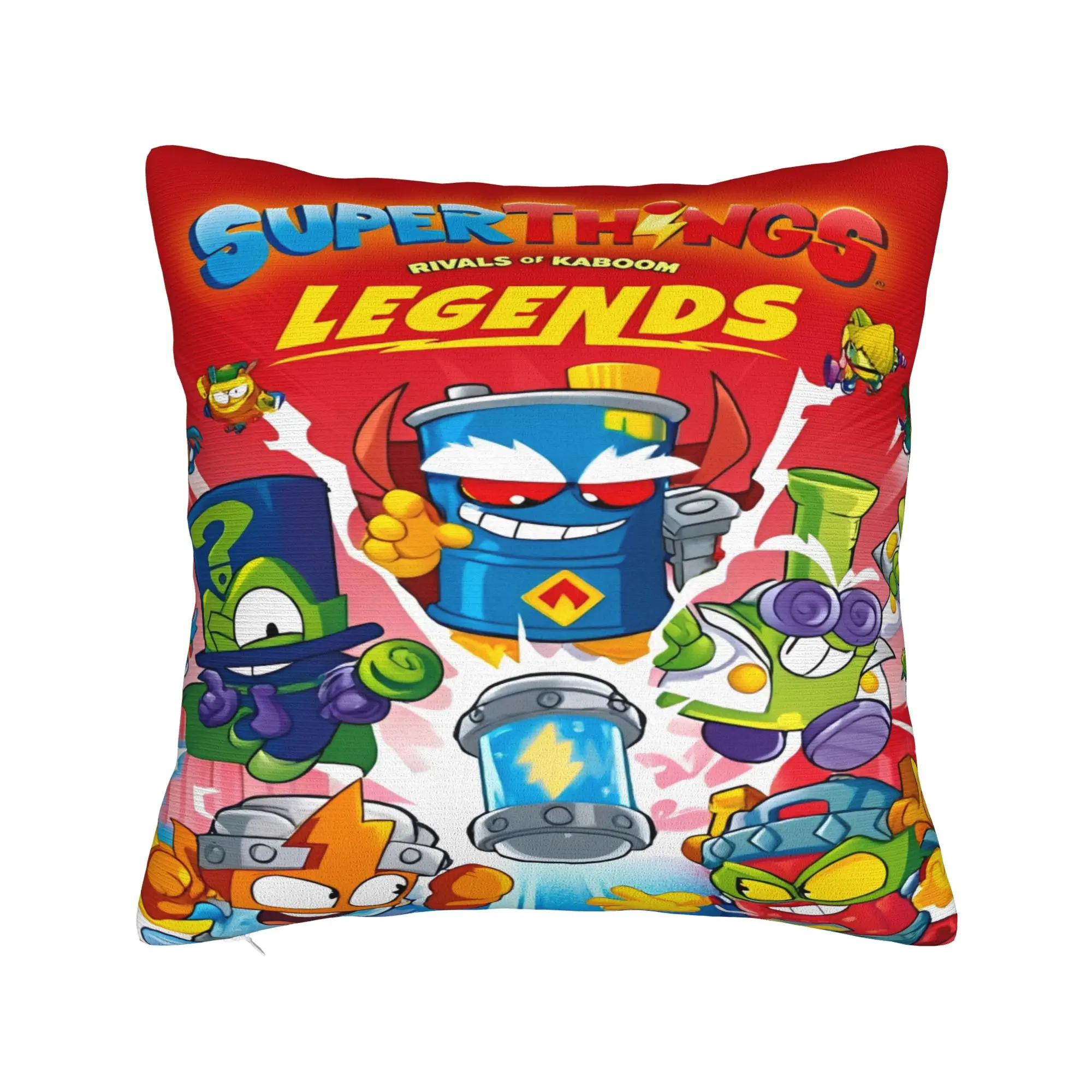SuperThings Cartoon Square Pillowcases Home Super Zings Kindergarten Cushion Cover Creative Home Decoration Pillowcase 45*45