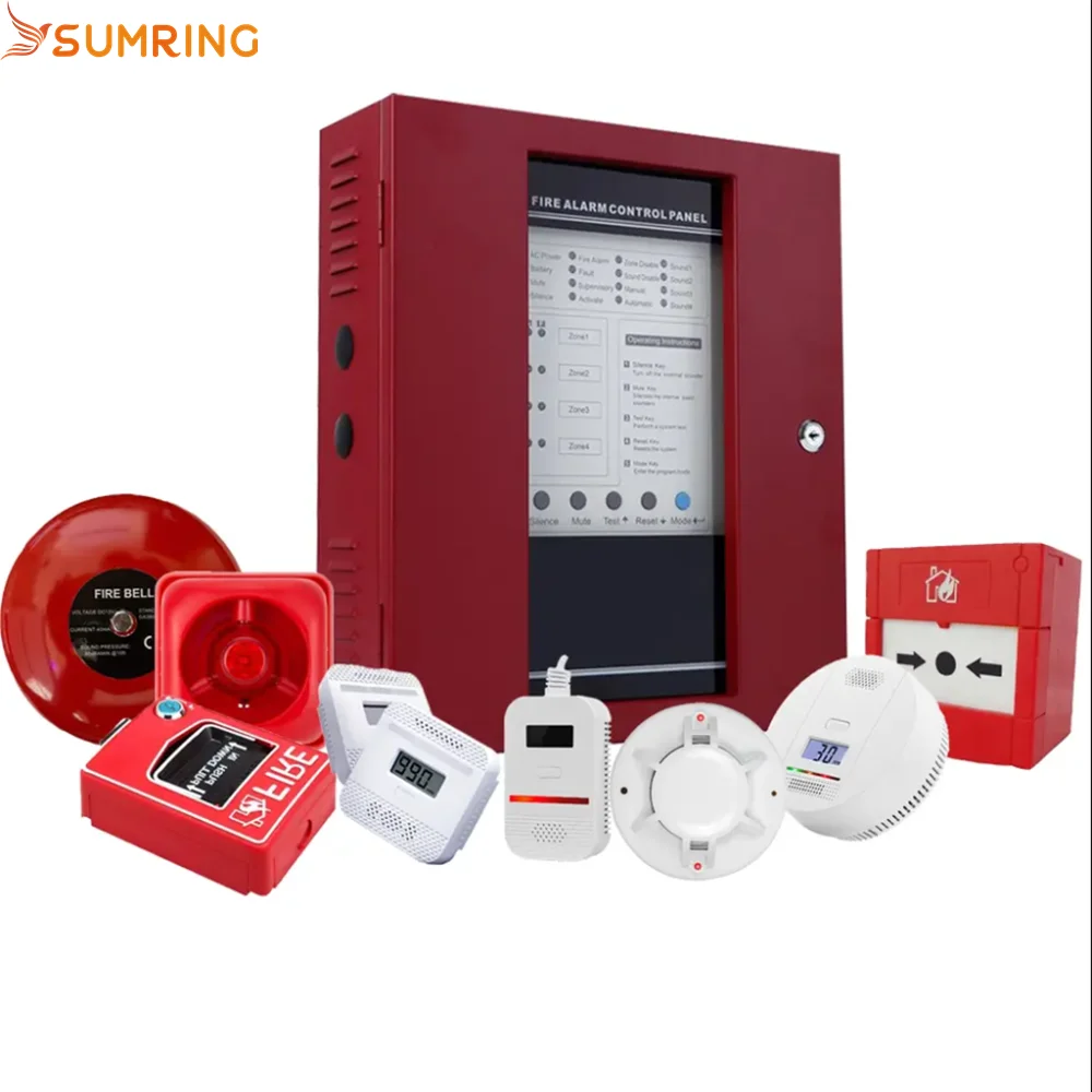 الجملة 4 منطقة نظام إنذار الحريق التقليدي لوحة التحكم كشف الحرائق ونظام الإنذار #3