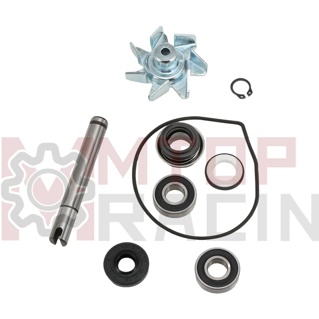 49044-1087 Water Pump Repair Kit For Kawasaki ZX500 ZZ-R500 1990-1991 ZX600 Ninja ZX-6 1990-2005 Bearing Oil Seal O-ring