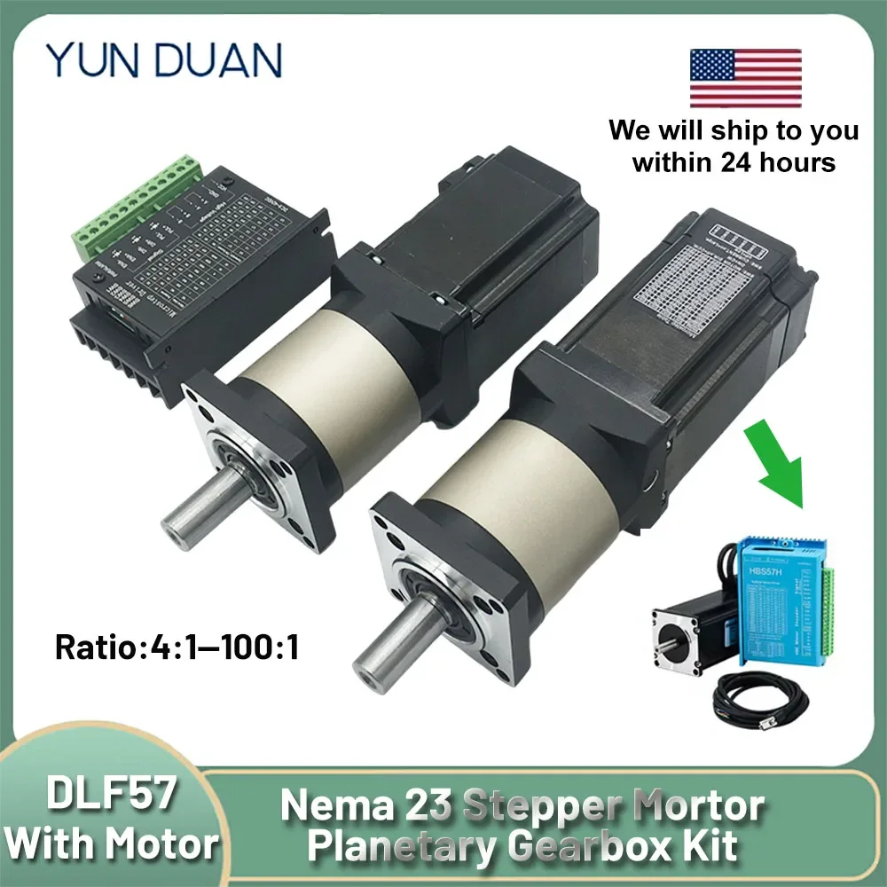 Nema 23 Reducer Reduction Gearbox Planetary Reducer with 57 Motor Step-down Gearbox for CNC Router Manipulator Milling Machine