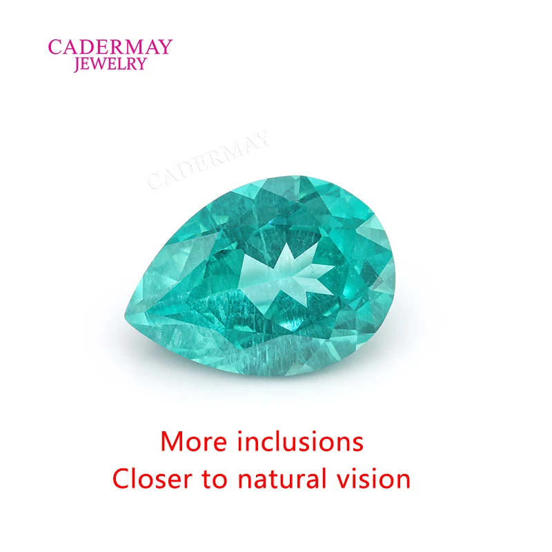 

Интенсивный Paraiba Neon Blue Yttrium Алюминиевый гранат 5x7 мм-11x16 мм Грушевидная форма Синтетические драгоценные камни Paraiba YAG для изготовления ювелирных изделий