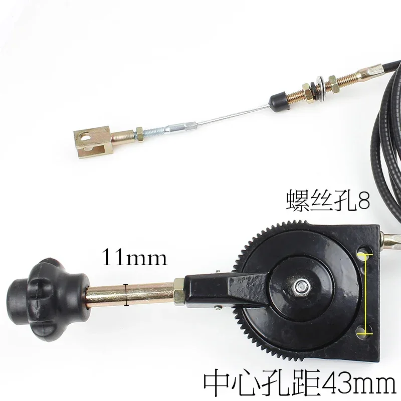 Hand throttle cable controller of excavator refitting