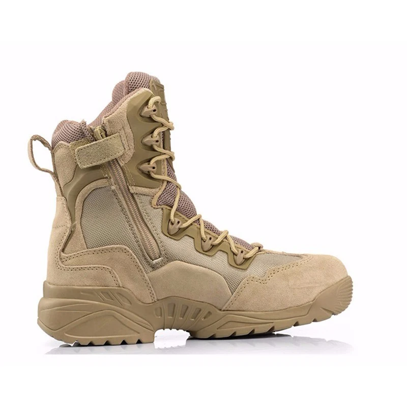 Waterproof outdoor army Tactical Men Military Boots Top Quality Delta Desert Combat Boots Shoes Breathable Climbing sneaker