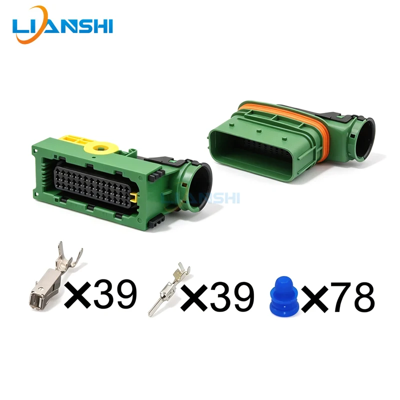 39 Pin 5-1718323-1 5-1718321-3 Waterproof Male Female Connector Housing For Excavator Truck Engine Wire Harness System