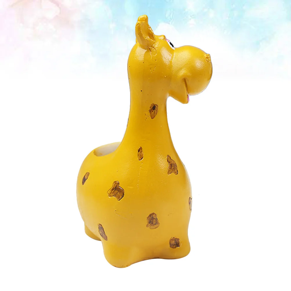 

Цветочный горшок с жирафом из смолы, креативный кашпо с животными, милый стиль динозавра для сочных кактусов, детский горшок, домашний офис, садовый декор